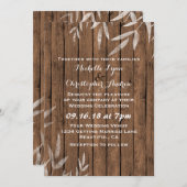 Saule rustique ~ Faire-part de mariage de fond en  (Devant / Derrière)