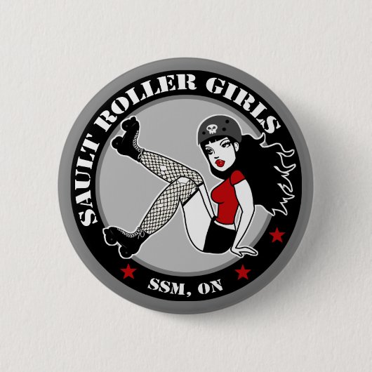 Sault Roller Girls - Button (Voorkant)