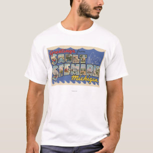 Sault Ste. Marie, Michigan - Grote brief T-shirt