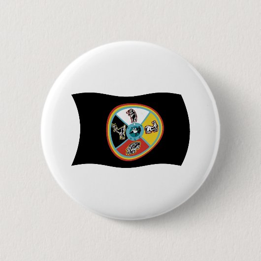 Sault Ste. Marie Tribe Flag Button (Voorkant)