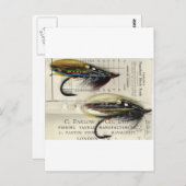 Saumon classique Voler sur carte (Devant / Derrière)