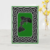 Saumon de la connaissance - carte de voeux (Fleur jaune)