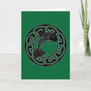 Saumon de la connaissance - carte de voeux