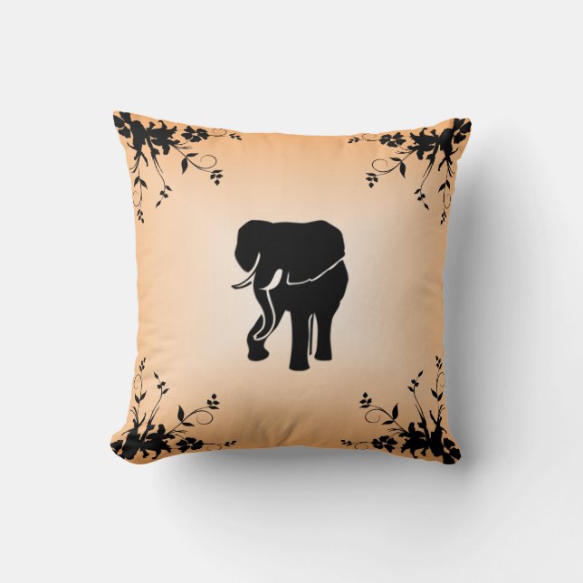 Saumon Eléphant Africain Mojo Jeter Oreiller (Recto)