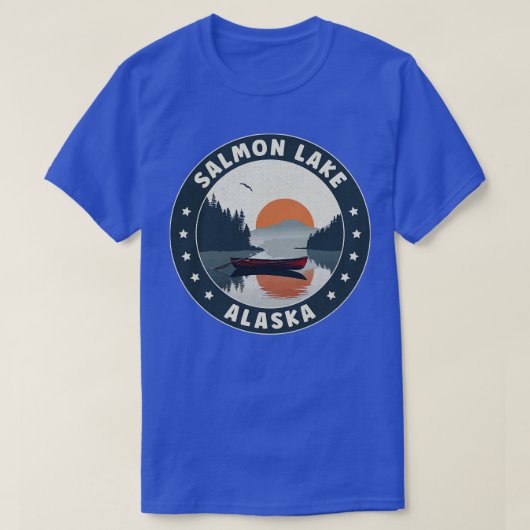Saumon Lake Alaska Sunset TShirt (Design devant)