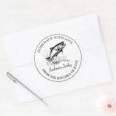 Saumon maison Jerky Étiquette  (Enveloppe)