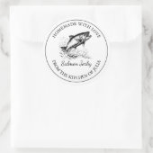 Saumon maison Jerky Étiquette  (Sac)