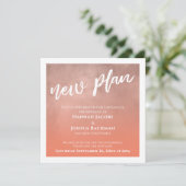 Saumon Ombre Mariage reporté Nouvelle carte de pla (Debout devant)