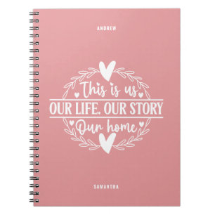 Saumon rose C'est notre histoire, notre Carnet