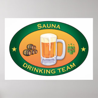 Sauna Drink Team Poster