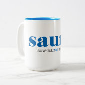 Sauna finlandais Mug (Devant gauche)