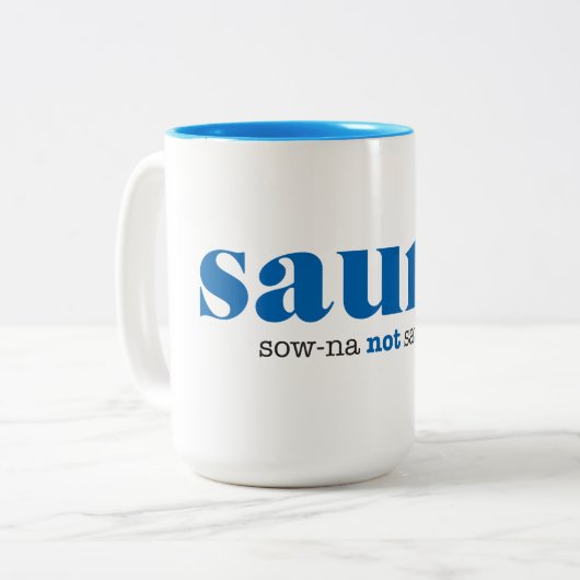 Sauna finlandais Mug (Devant gauche)
