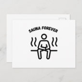 Sauna Forever Sauna's Briefkaart (Voorkant / Achterkant)