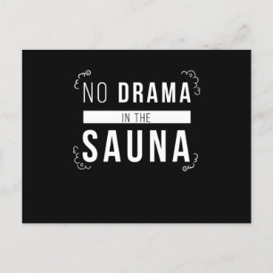 sauna geen drama in de sauna briefkaart