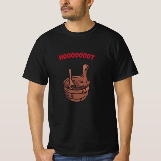 Sauna Hoooot Saunas T-shirt (Voorkant)