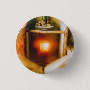 Sauna Hygge Evening Ronde Button 3,2 Cm