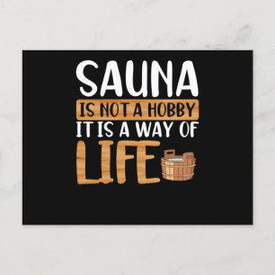 Sauna is geen hobby briefkaart