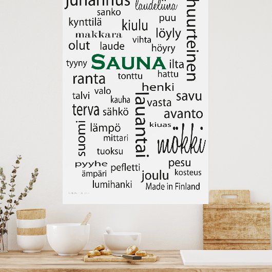 Sauna juliste - affiche (Cuisine)