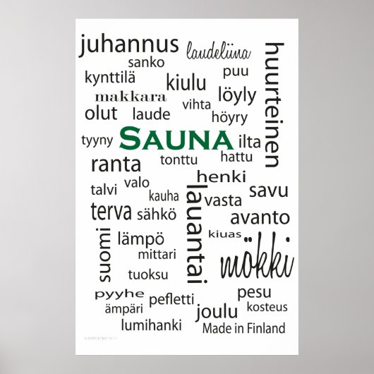 Sauna juliste - affiche (Devant)