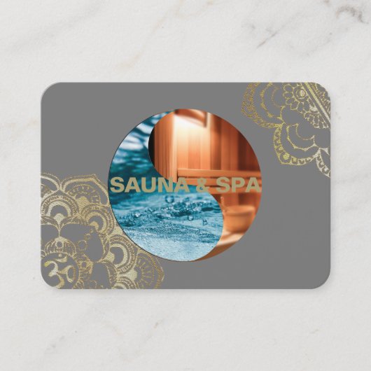 SAUNA & SPA - CARTE DE VISITE (Devant)