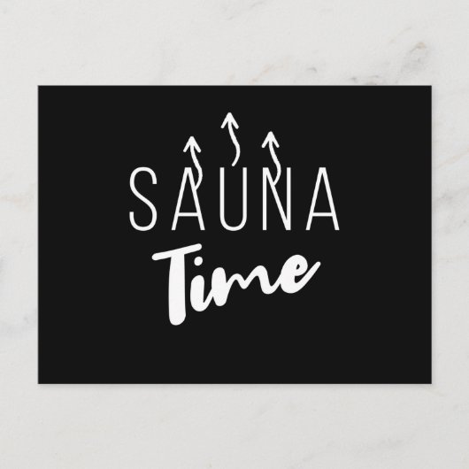 Sauna TIme Wellness Briefkaart (Voorkant)