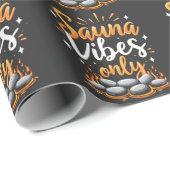 Sauna Vibes Only Sauna Enthusiast Spa Dag Cadeaupapier (Rol Hoek)