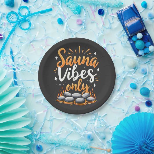 Sauna Vibes Only Sauna Enthusiast Spa Dag Papieren Bordje (Feest)