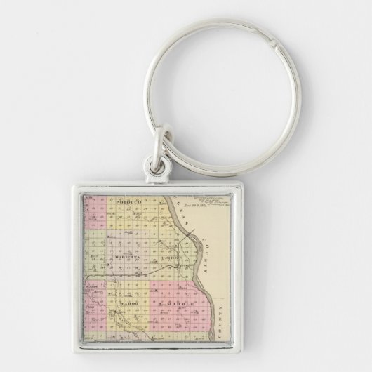 Saunders County, Nebraska Sleutelhanger (Voorkant)