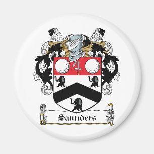 Saunders Family Crest Magneet