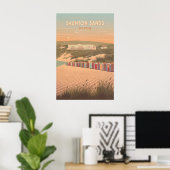 Saunton Sands Devon Reisposter Poster (Thuiskantoor)