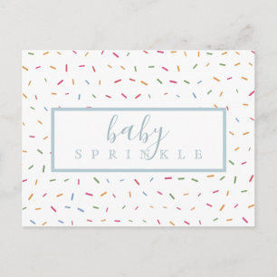 Saupoudrage coloré Baby Sprinkle Invitation