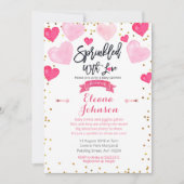 Saupoudré d'amour bébé saupoudrer Invitation (Devant)
