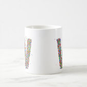 Saupoudrer Design Monogramme W Premier café Mug (Centre)
