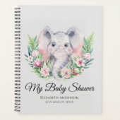 Saupoudrer le BABY SHOWER éléphant Notes du planif (Devant)