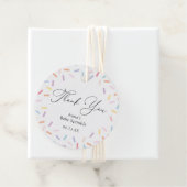 Saupoudrer les étiquettes Merci Favoriser (En situation)