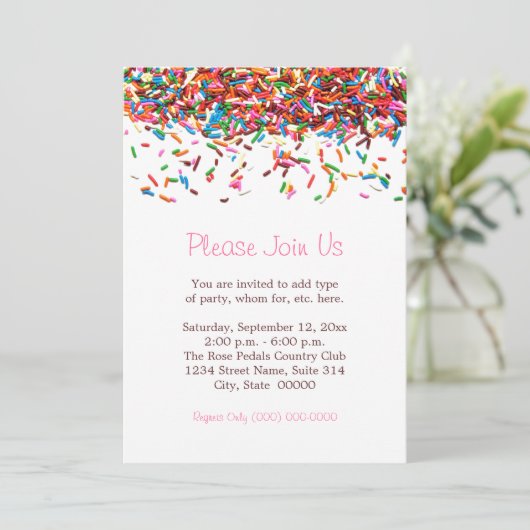 Saupoudrer les invitations (Debout devant)