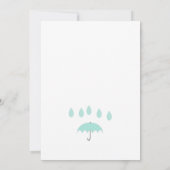 Saupoudrer les Invitations Baby showers Raindrop t (Dos)