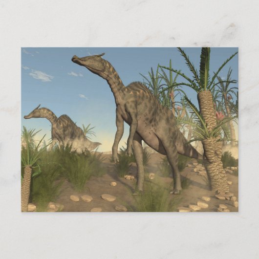 Saurolophus dinosaurussen - 3D rendering Briefkaart (Voorkant)