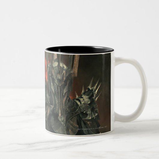 Sauron met hand tweekleurige koffiemok (Rechts)