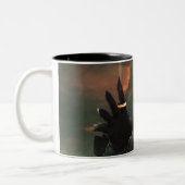 Sauron met hand tweekleurige koffiemok (Links)