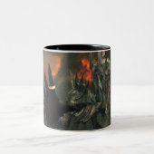 Sauron met hand tweekleurige koffiemok (Center)