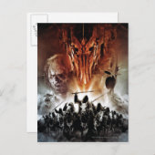 Sauron, Orcs, Witchking en ringrad Briefkaart (Voorkant / Achterkant)