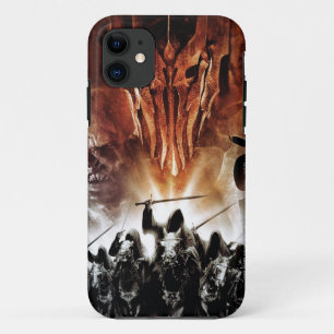 Sauron, Orcs, Witchking en ringrad iPhone 11 Hoesje