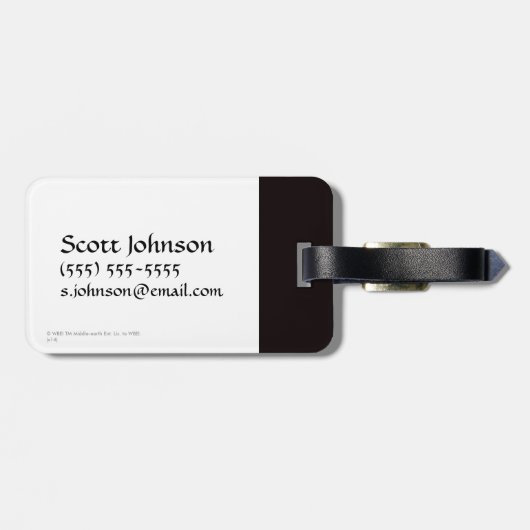 Sauron-pictogram Bagagelabel (Achterkant horizontaal)