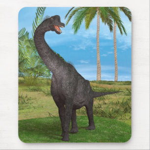 Sauropod Dinosaur in een Tropisch Prehistorisch La Muismat