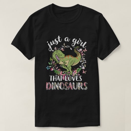 Saurus is gewoon een meisje dat van Dinosauriërs T T-shirt (Design voorkant)