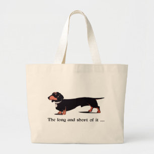 Sausage Dog Teckel Humor Wandeleend Grote Tote Bag