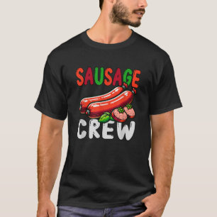 Sausage Funny Crew Costume Snoep Cake Lover Kinder T-shirt