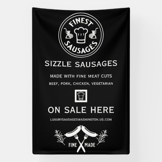 Sausage makers spandoek (Verticaal)