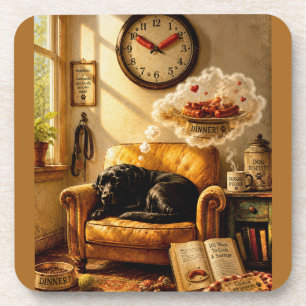 Sausage O’Clock Droomtijd – Surrealistische Honden Bier Onderzetter